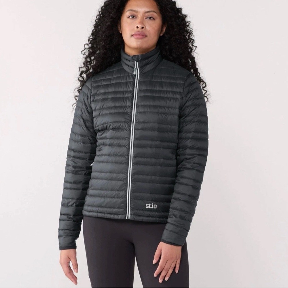 NWT Stio Pinion 800 Down Sweater Jacket Outerwear Magnet Grey Women M $259